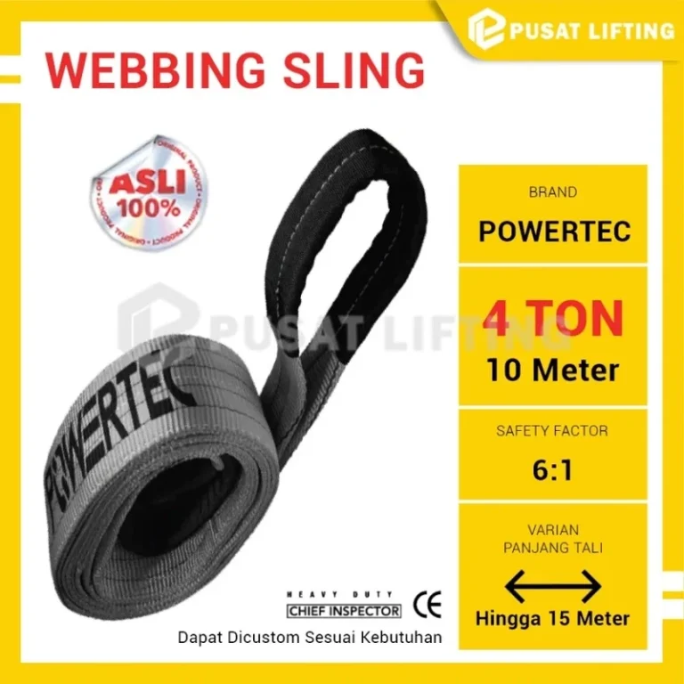 Webbing Sling 4 Ton 10 Meter POWERTEC - 01