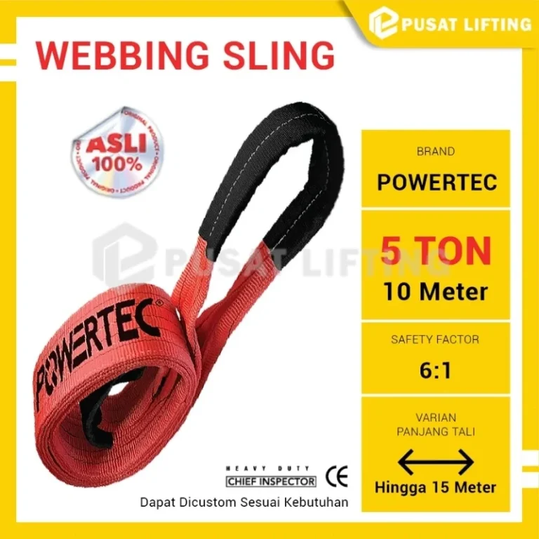 Webbing Sling 5 Ton 10 Meter POWERTEC